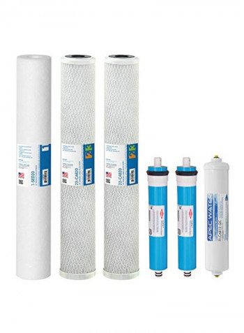 Replacement Filter Set White 22x8x6inch
