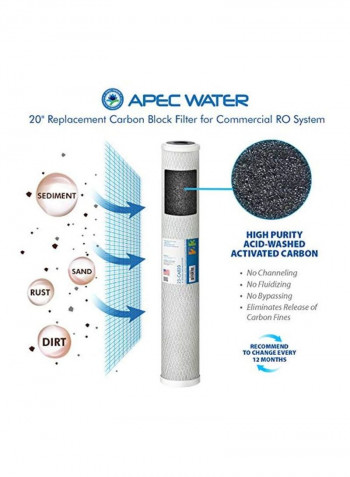 Replacement Filter Set White 22x8x6inch
