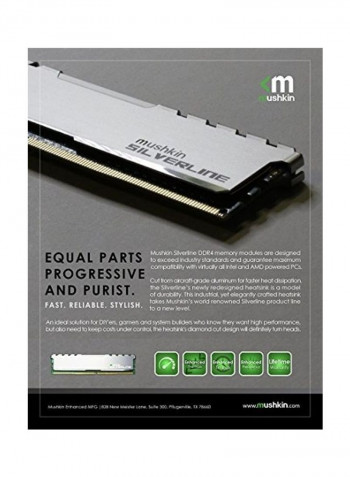 2-Piece Laptop RAM Module 32 x 2GB Silver