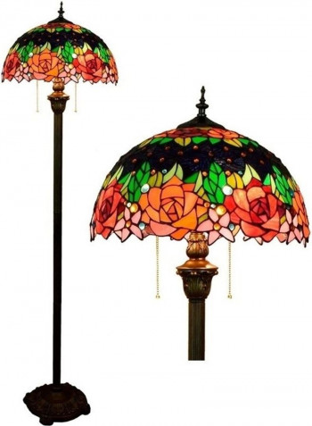 Vintage Rose Floor Lamp Multicolour 49 x 49 x 43centimeter