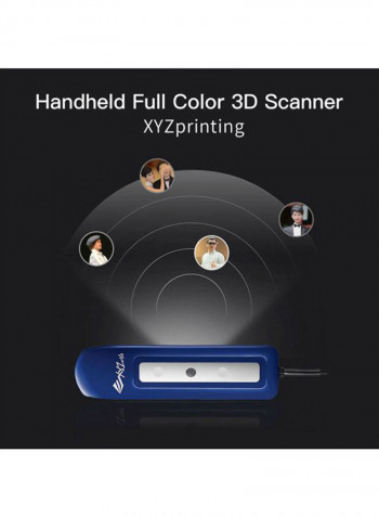 Portable 3D Printer Scanner 15.7x6.1x4.1cm Blue/White