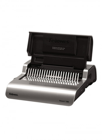 Quasar-E 500 Electric Comb Binder Silver/Black