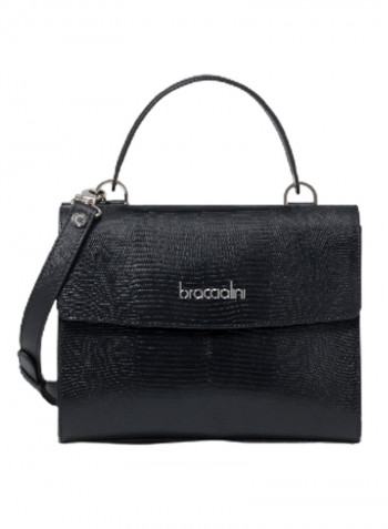 Alicia Adjustable Strap Shoulder Bag Black