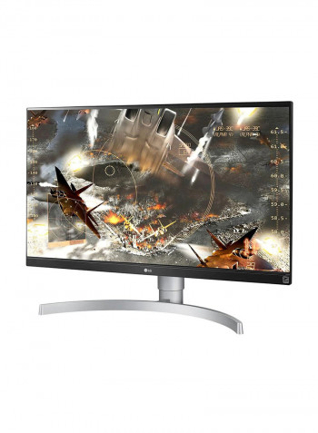 27 Inch 27UL650-W LED Monitor With 4K UHD VESA Display, Radeon FreeSync, HDR 400 Silver/White