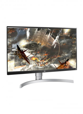 27 Inch 27UL650-W LED Monitor With 4K UHD VESA Display, Radeon FreeSync, HDR 400 Silver/White