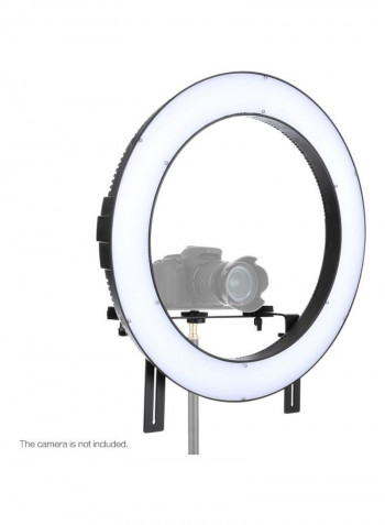 Photography Studio LED Ring Light 49.5x5x49.5centimeter Black/White