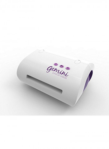 Twin-Function Cutter And Embosser White/Purple