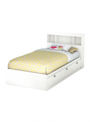 Spark Twin Mates Bed With Mattress White Medium