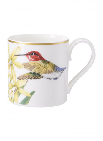12-Piece Amazonia Espresso Cup And Saucer Set White/Yellow/Green