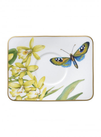 12-Piece Amazonia Espresso Cup And Saucer Set White/Yellow/Green