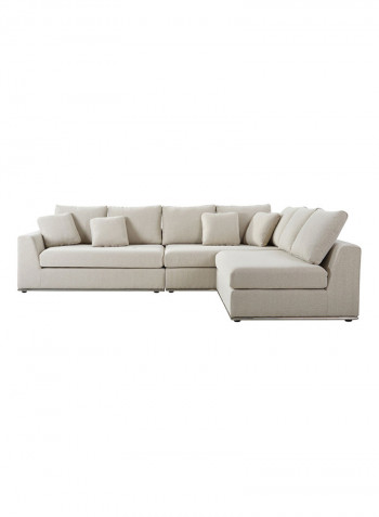Giovanni Large And Luxurious Corner Sofa Beige 101x154cm
