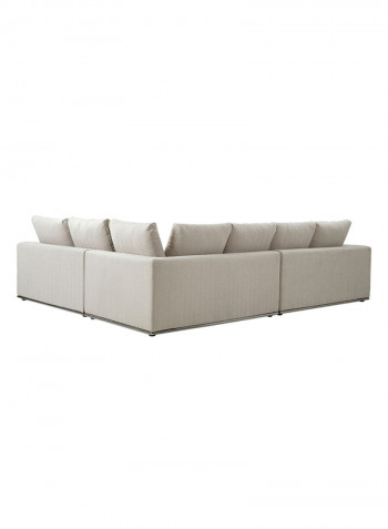 Giovanni Large And Luxurious Corner Sofa Beige 101x154cm