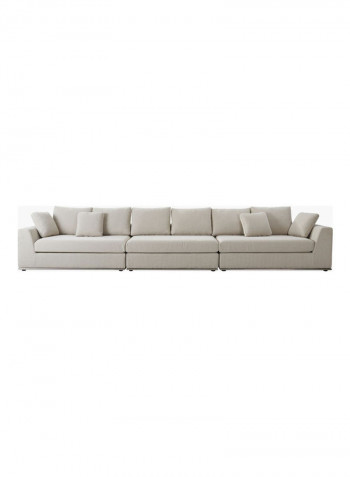 Giovanni Large And Luxurious Corner Sofa Beige 101x154cm