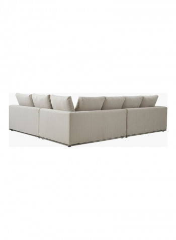 Giovanni Large And Luxurious Corner Sofa Beige 101x154cm