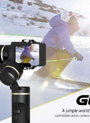 3-Axis Handheld Gimbal Stabilizer For Action Camera Black