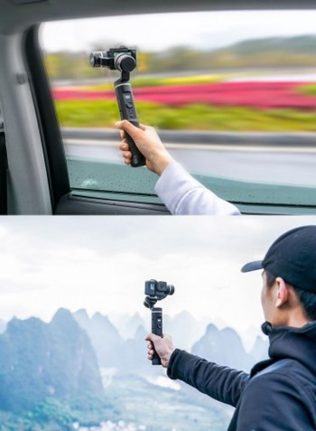 3-Axis Handheld Gimbal Stabilizer For Action Camera Black