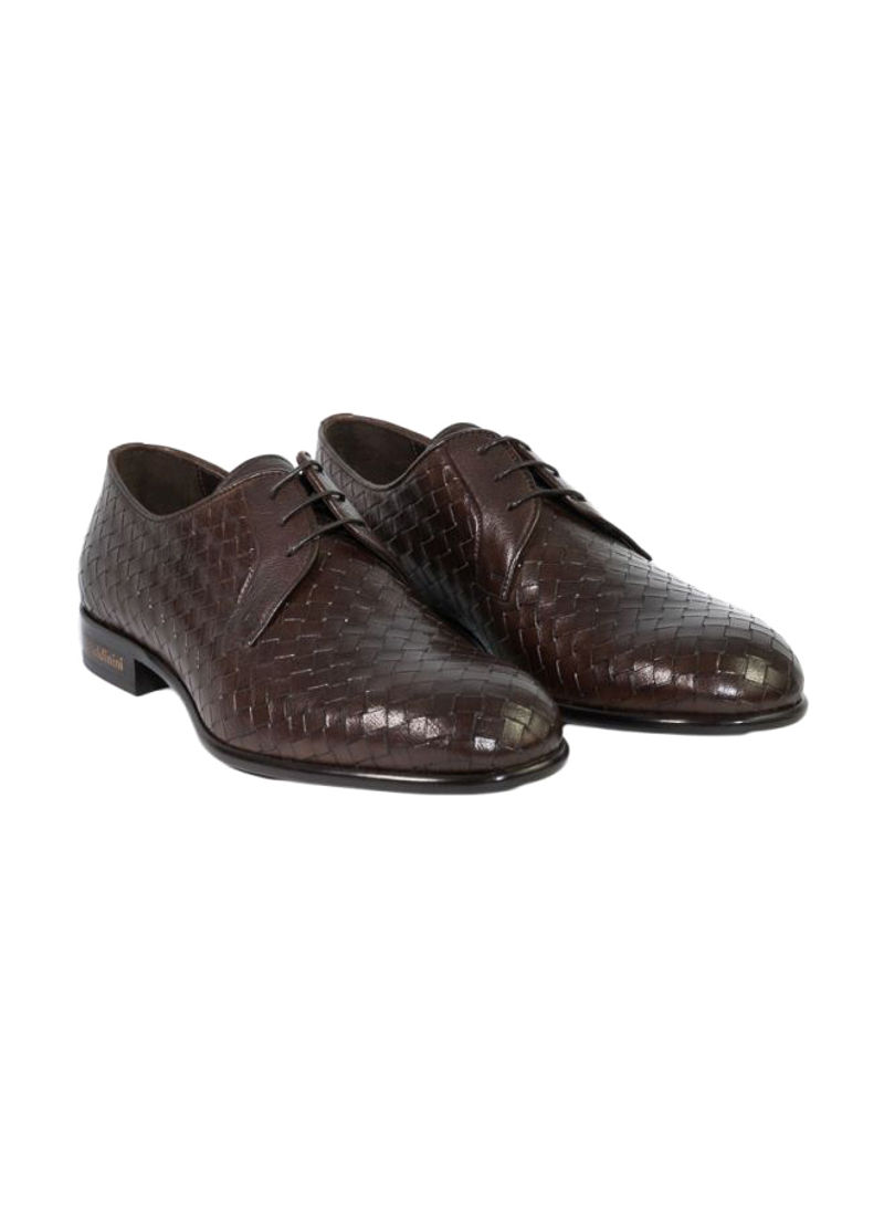 Leather Lace-up Formal Shoes Brown