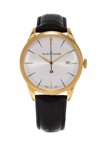 Men's Heroic Sophisticate Leather Analog Wrist Watch A911-07