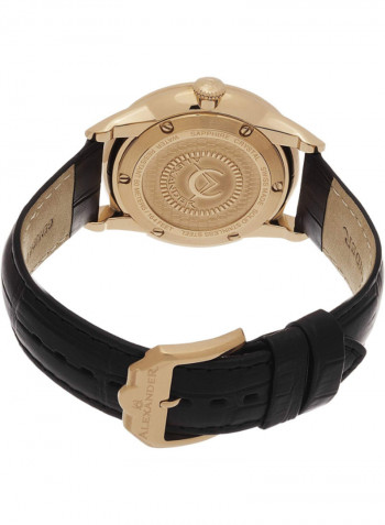 Men's Heroic Sophisticate Leather Analog Wrist Watch A911-07