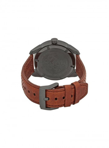 Men's Black Dial 43.5mm Swiss Quartz Watch 3600496