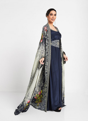 Embellished Dress & Outerwear Set Multicolour