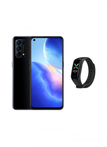 Reno5 Dual SIM Starry Black 8GB RAM 128GB 5G With OPPO Band - Middle East Version