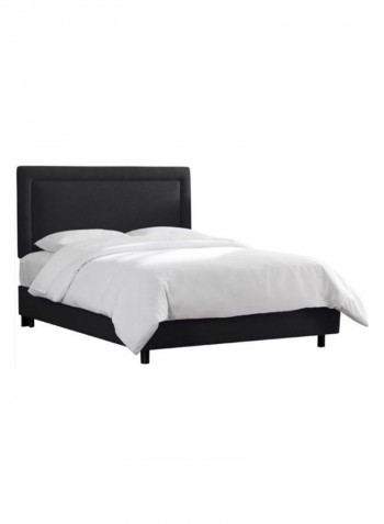 Border Bed Without Mattress Black 200 x 200centimeter