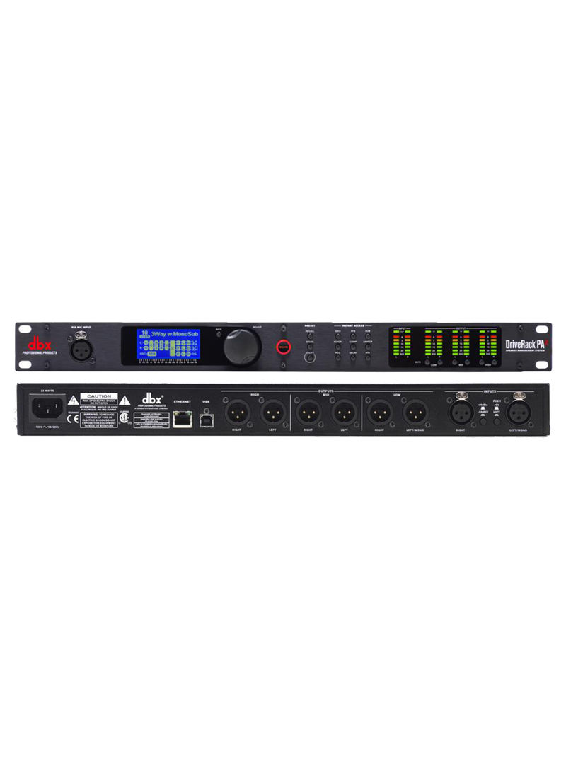 Loudspeaker Management Amplifier System DriveRack PA2 Black