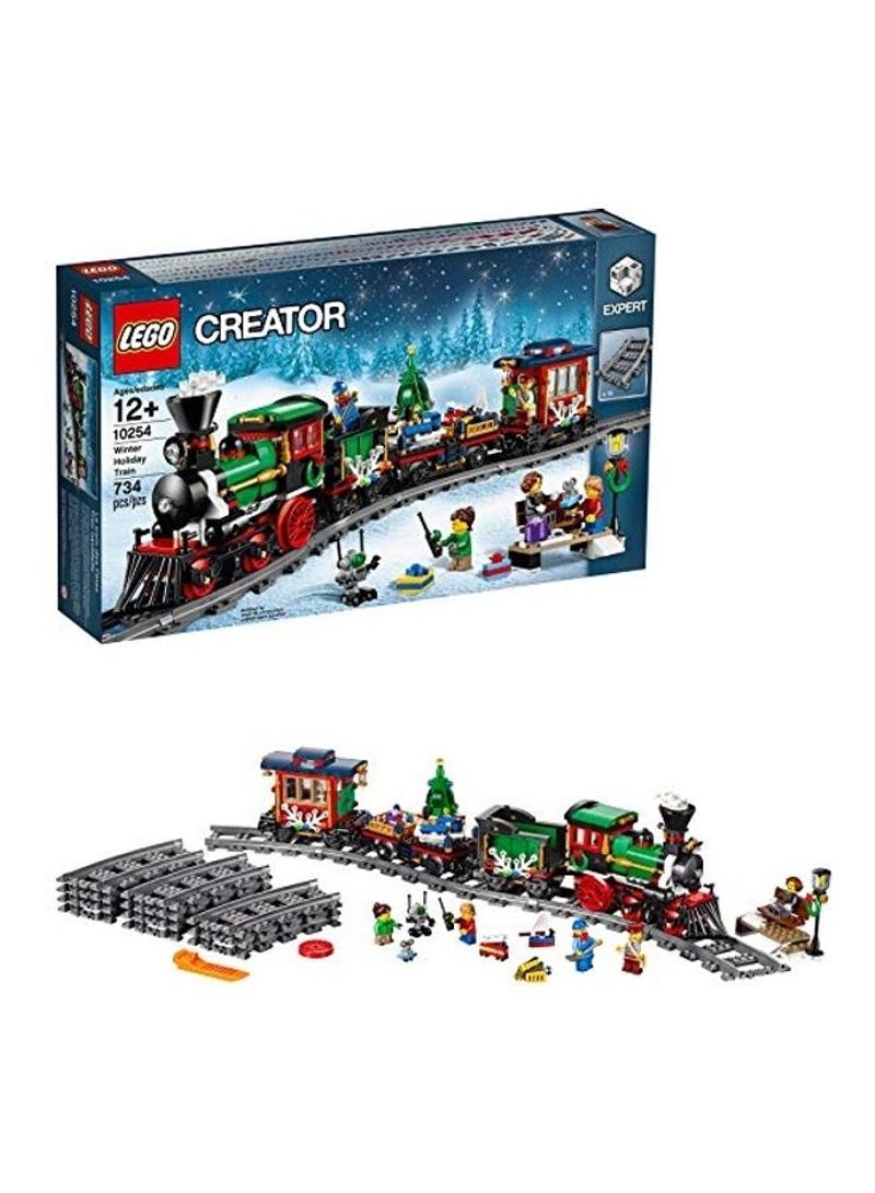 734-Piece Creator Expert Winter Holiday Train Building Toy