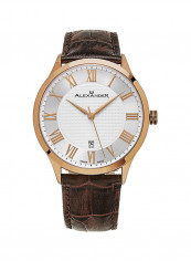 Men's Statesman Triumph Leather Analog Wrist Watch A103-08