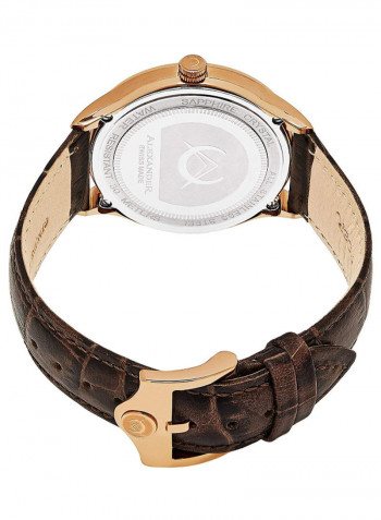 Men's Statesman Triumph Leather Analog Wrist Watch A103-08