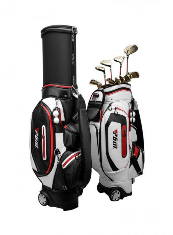 Retractable Golf Ball Bag With Pulley And Clamp 124x41x25cm