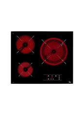 Tt 6315 60Cm Vitroceramic Hob With Touch Control 40239031 Black