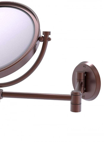 Wall Mounted Make-Up Mirror Antique Copper