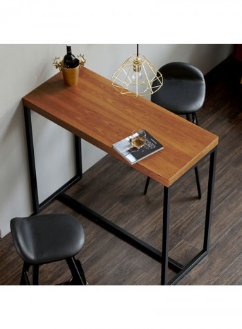 Wooden Table Black/Brown 1200x1050x500millimeter