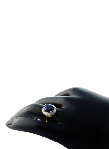 18K Gold Genuine Diamonds Ring 0.12 Carat