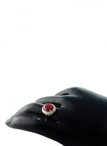18K Gold Genuine Diamonds Ring 0.12 Carat