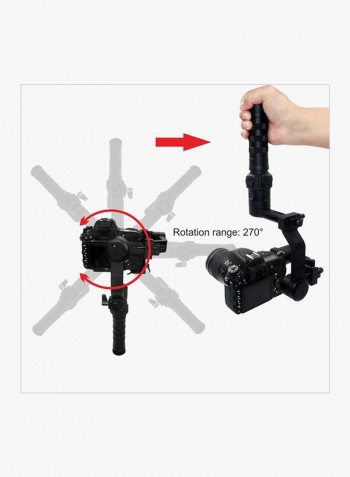 3-Axis Handheld Gimbal Stabilizer Black