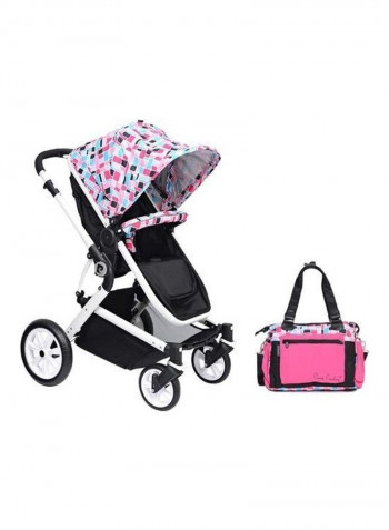 3 In 1 Baby Carrier And Stroller Set With Diaper Bag