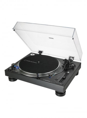 Direct-Drive Professional DJ Turntable AT-LP140XPBK Black/Clear