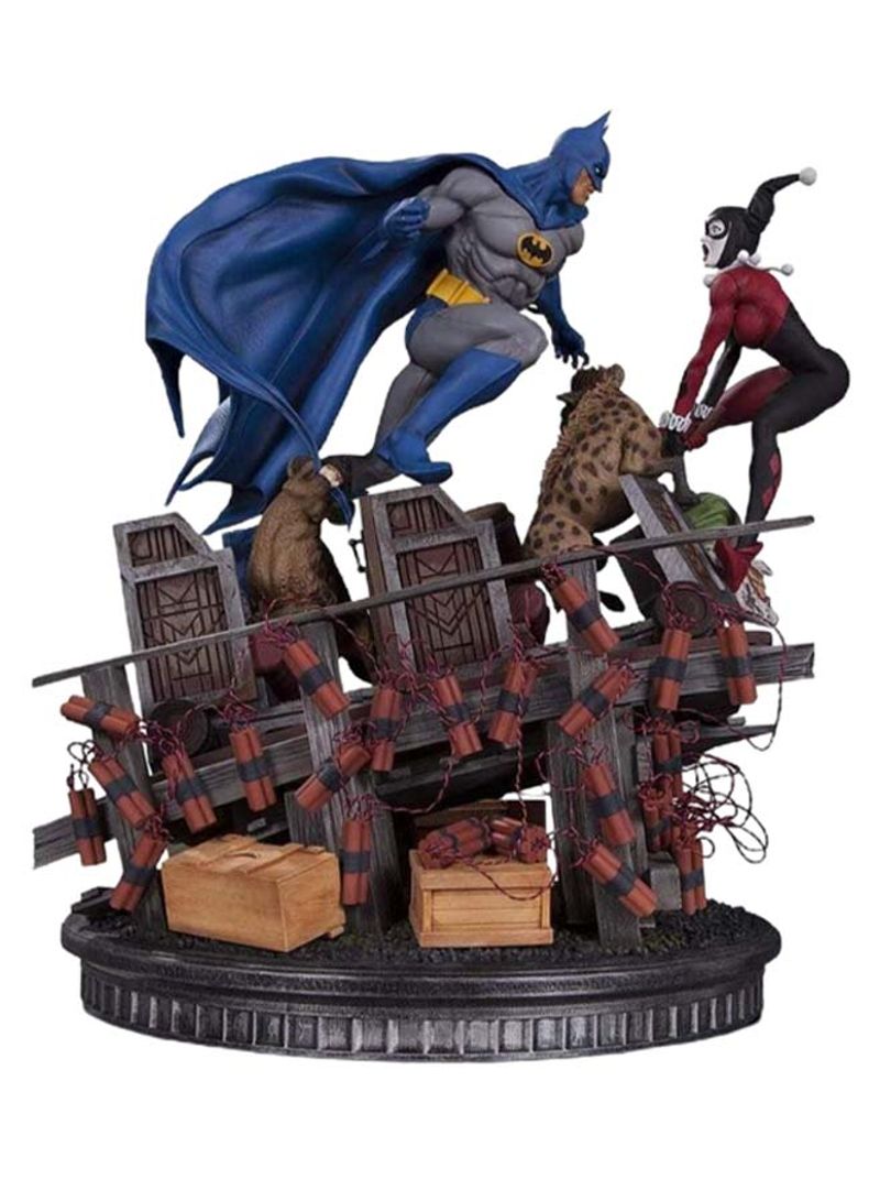 Batman Vs Harley Quinn Battle Statue 14inch