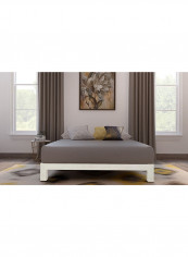 Motif Design Aura Platform Bed With Mattress White/Grey King