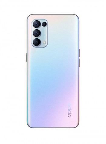 Reno 5 Dual SIM Galactic Silver 8GB RAM 128GB 5G With Enco W11 True Wireless Earphones - Middle East Version