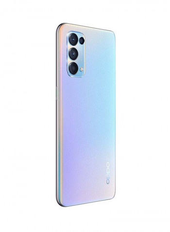 Reno 5 Dual SIM Galactic Silver 8GB RAM 128GB 5G With Enco W11 True Wireless Earphones - Middle East Version