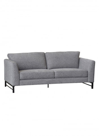 Anthracite 2-Seater Sofa Grey 92x198cm