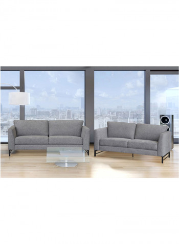 Anthracite 2-Seater Sofa Grey 92x198cm