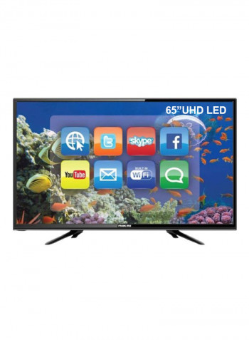 65-Inch UHD Smart LED TV UHD65SLED Black