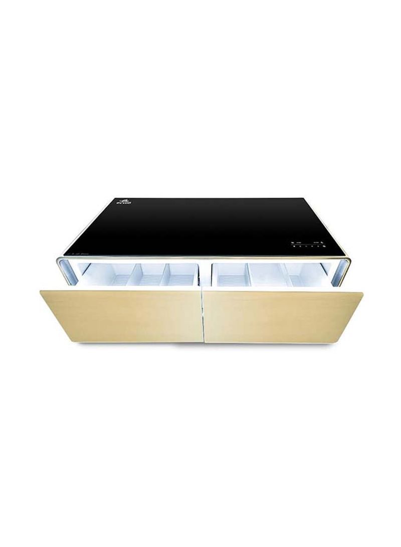Smart Touch Table With Two Refrigerating Doors 0 W EVRFS-130LG Black/Gold