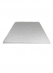 Gel Memory Mattress Topper Foam White 200x200x5centimeter
