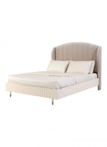 Clara Bed Beige 150 x 200cm